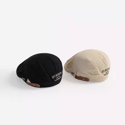 Sample Numerical Embroidered Flat Cap