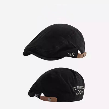 Sample Numerical Embroidered Flat Cap
