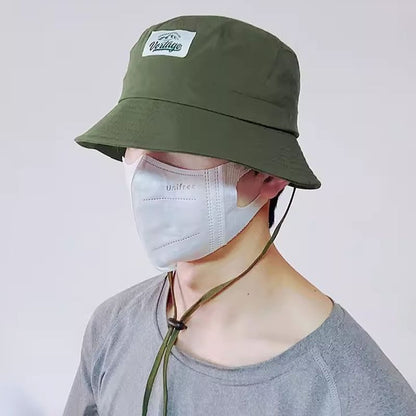 Applique Lettering Bucket Hat