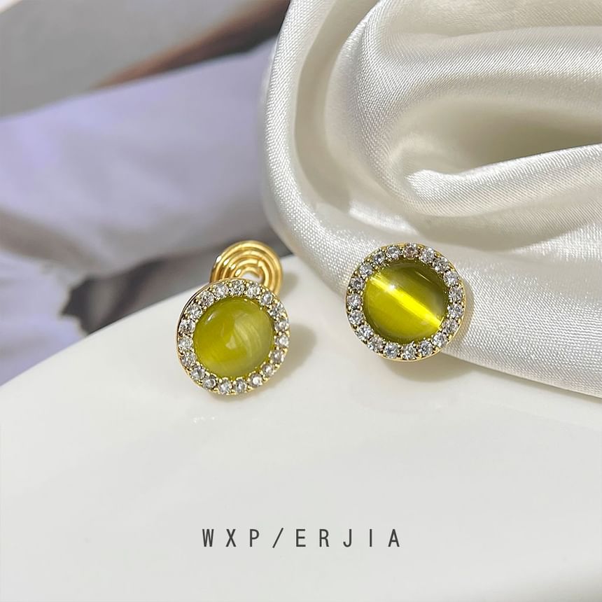 Faux Cuff Eye Cat Alloy Rhinestone Ear Stone