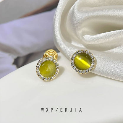 Faux Cuff Eye Cat Alloy Rhinestone Ear Stone