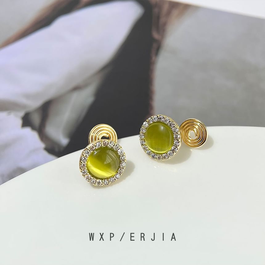 Faux Cuff Eye Cat Alloy Rhinestone Ear Stone