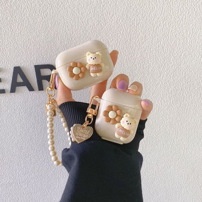 / AirPods Bear Floral Earphone Case Pro Skin