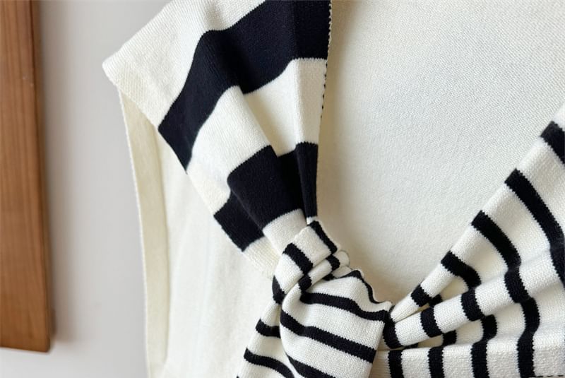 Shawl Striped Knit