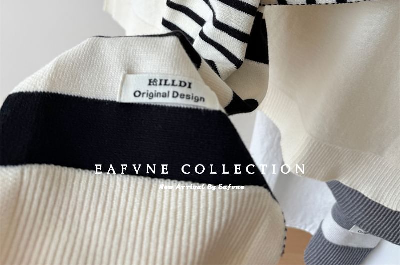 Shawl Striped Knit