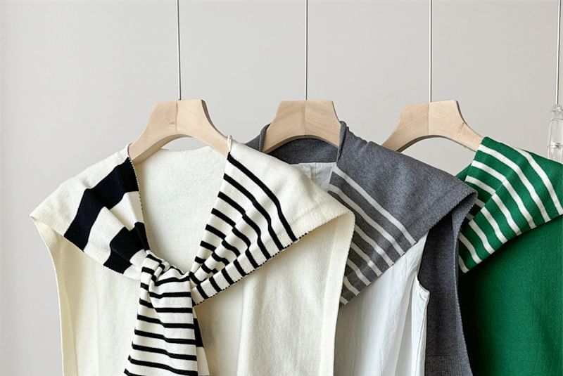 Shawl Striped Knit