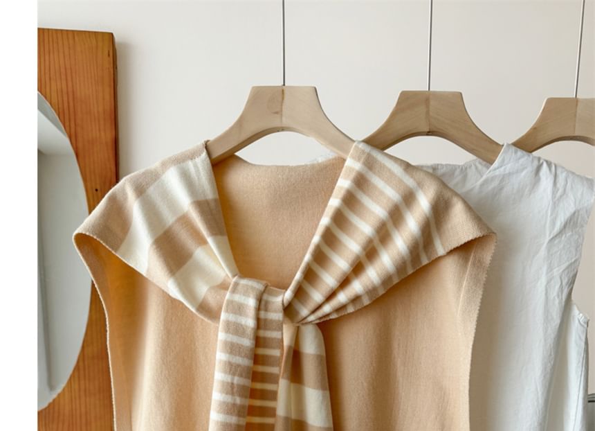 Shawl Striped Knit