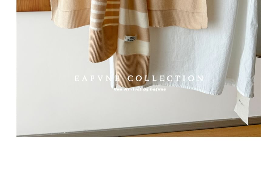 Shawl Striped Knit