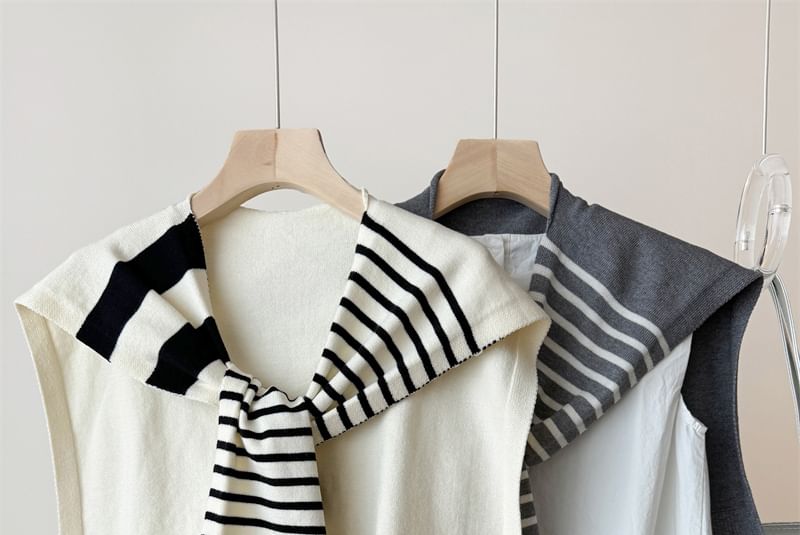 Shawl Striped Knit
