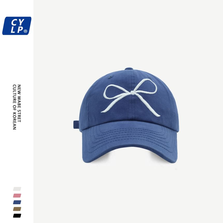 Cap Bow Baseball Embroidered