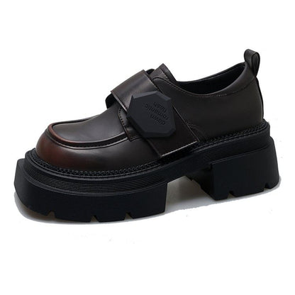 Chunky Heel Loafers Platform