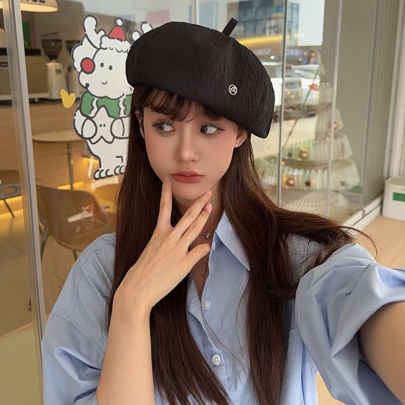 Beret Plain Cotton