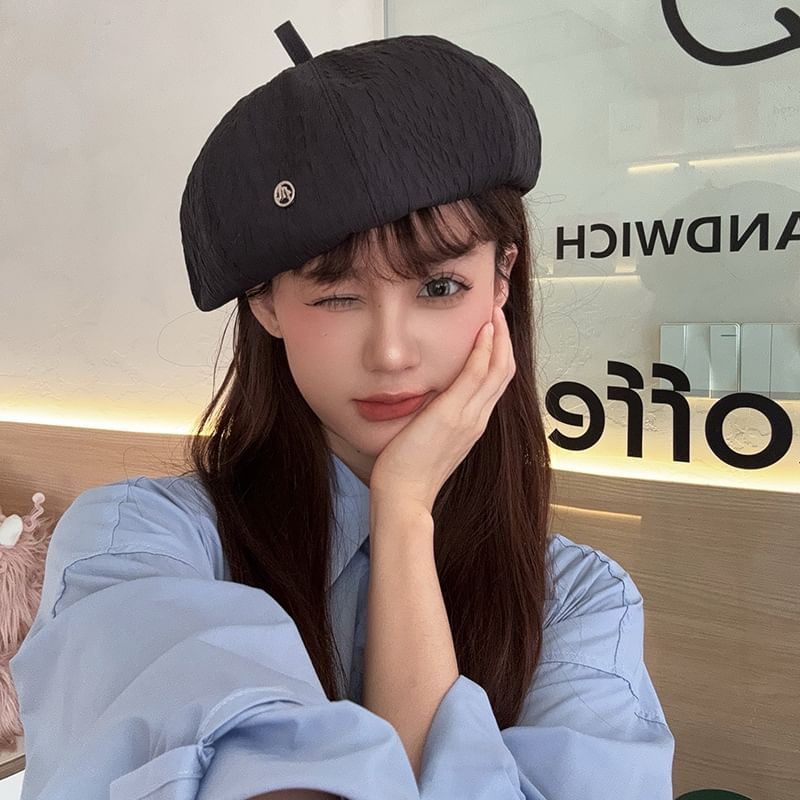 Beret Plain Cotton