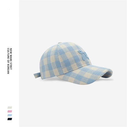 Cap Baseball Embroidered Bow