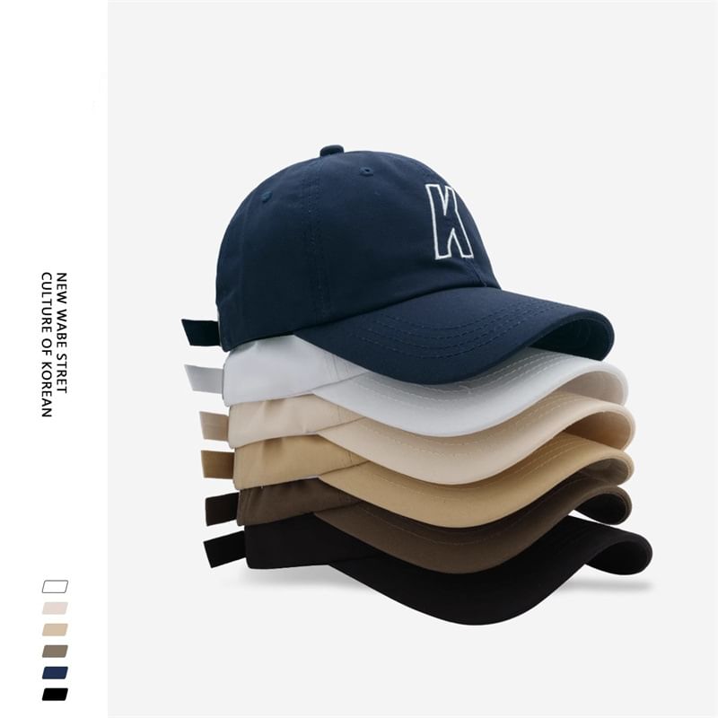 Baseball Cap Embroidered Letter