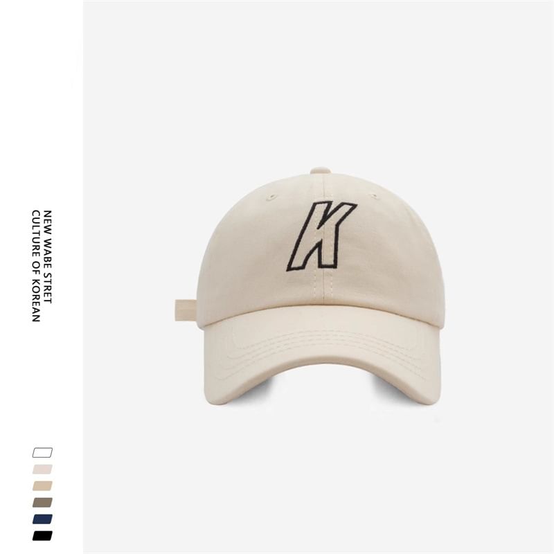 Baseball Cap Embroidered Letter