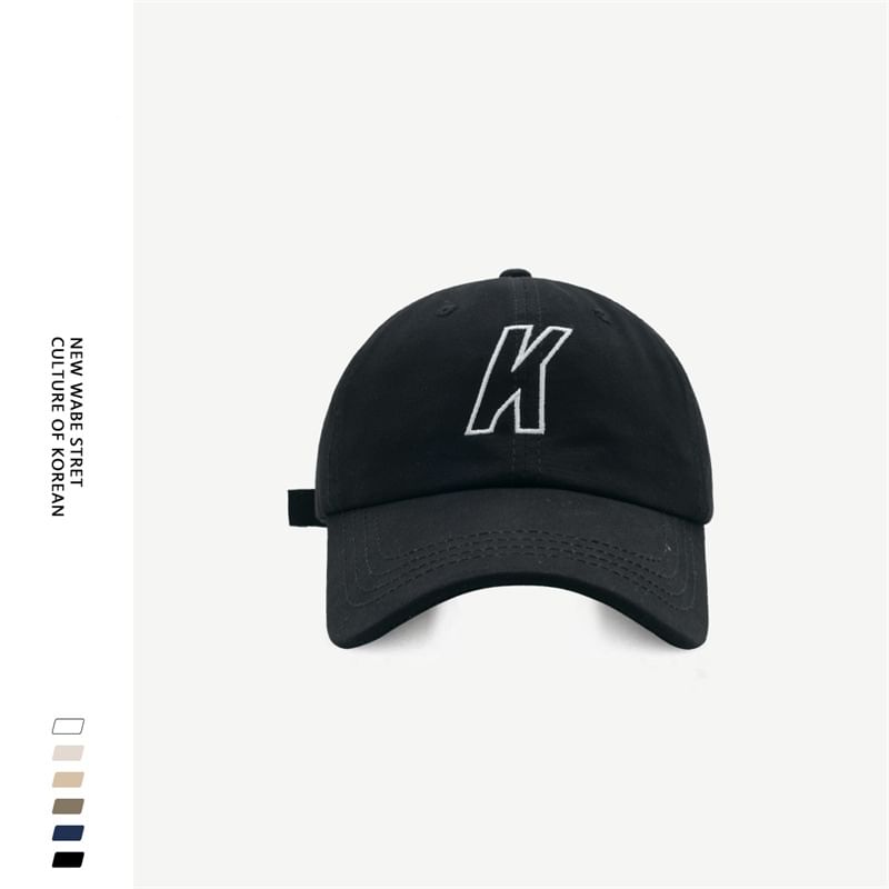 Baseball Cap Embroidered Letter