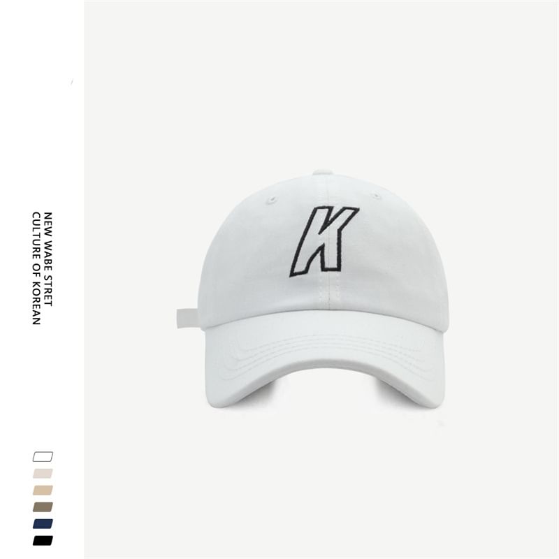 Baseball Cap Embroidered Letter
