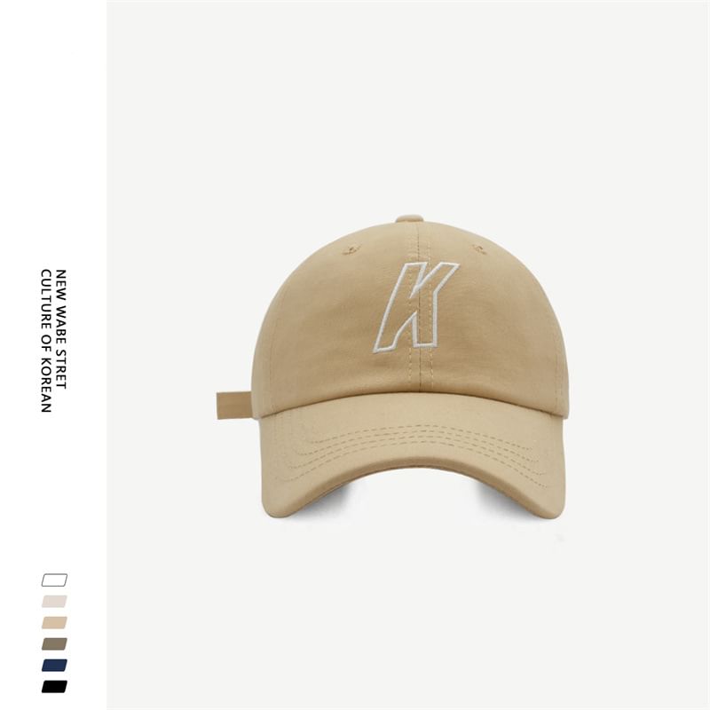 Baseball Cap Embroidered Letter