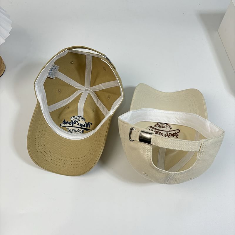 Letter Cap Embroidered Baseball