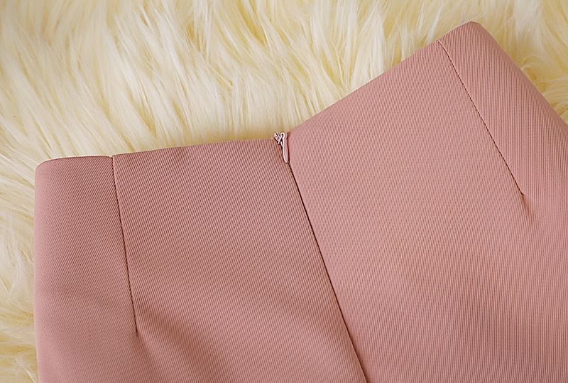 Plain High A-Line Waist Button Panel Mini Skirt