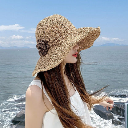 Sample Flower Straw Sun Hat