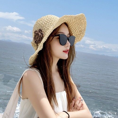 Sample Flower Straw Sun Hat