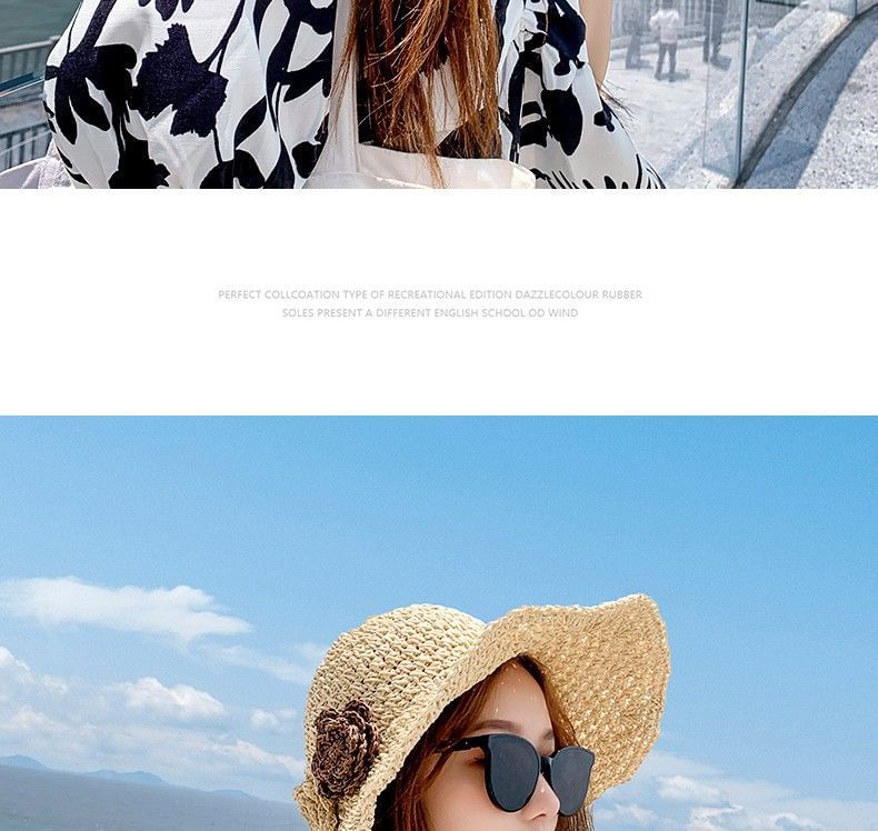 Sample Flower Straw Sun Hat