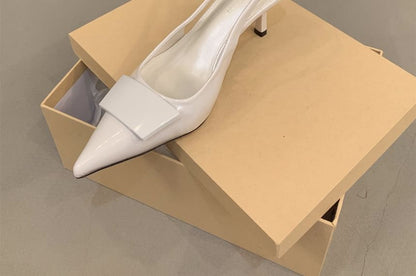 Sample Pointed Toe Stiletto Heel Slingback Sandals