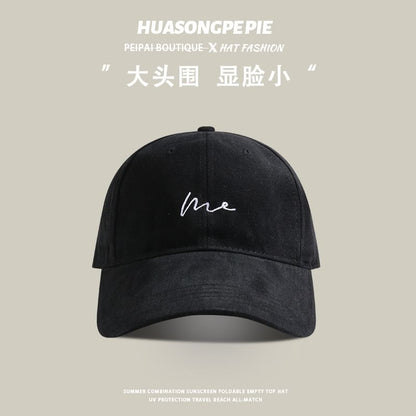 Lettering Embroidered Cap Baseball