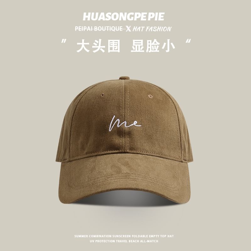 Lettering Embroidered Cap Baseball