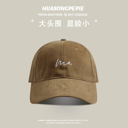 Lettering Embroidered Cap Baseball