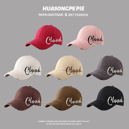 Sample Lettering Print Baseball Cap