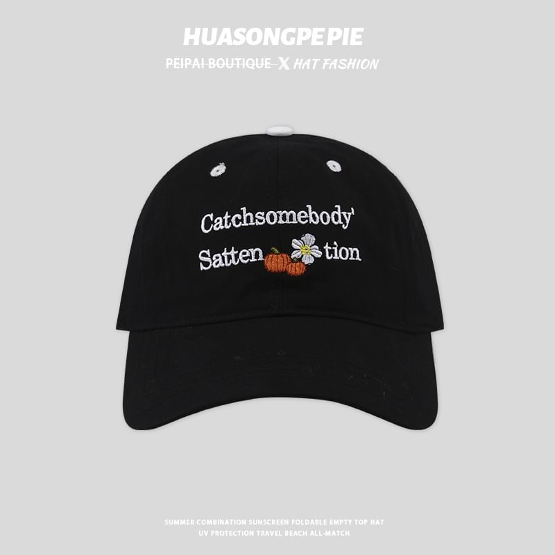Cap Lettering Embroidered Baseball