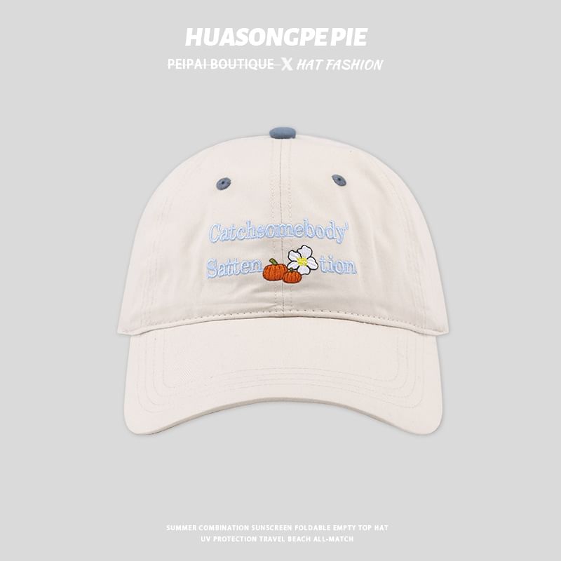 Cap Lettering Embroidered Baseball