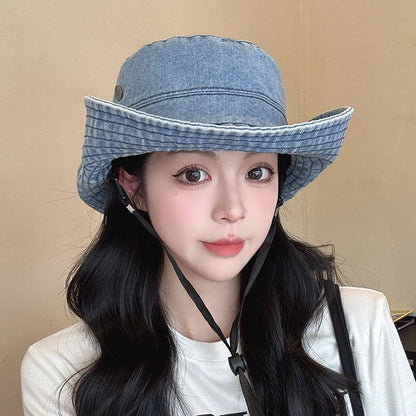 Hat Washed Denim Boonie