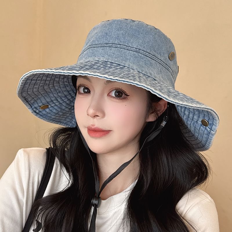 Hat Washed Denim Boonie