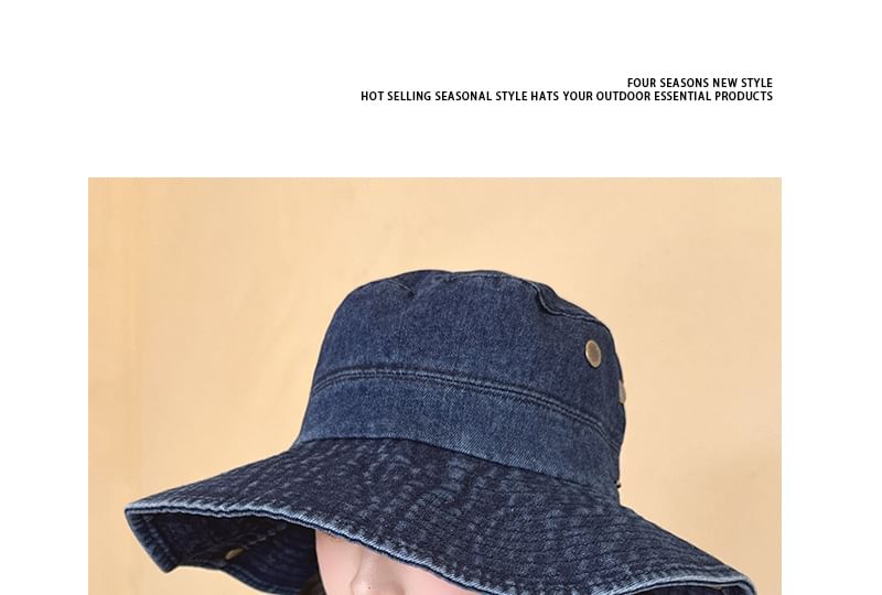 Hat Washed Denim Boonie