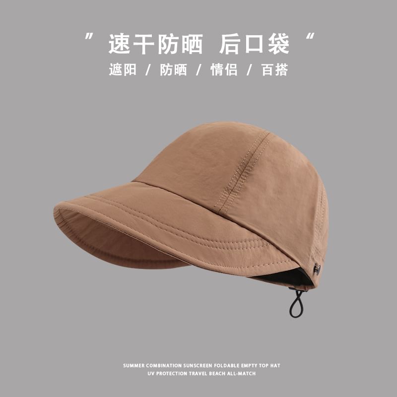 Cap Plain Brim Wide