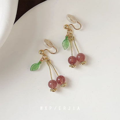 Earring Cherry Drop