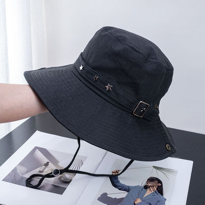 Hat Buckled Plain Bucket