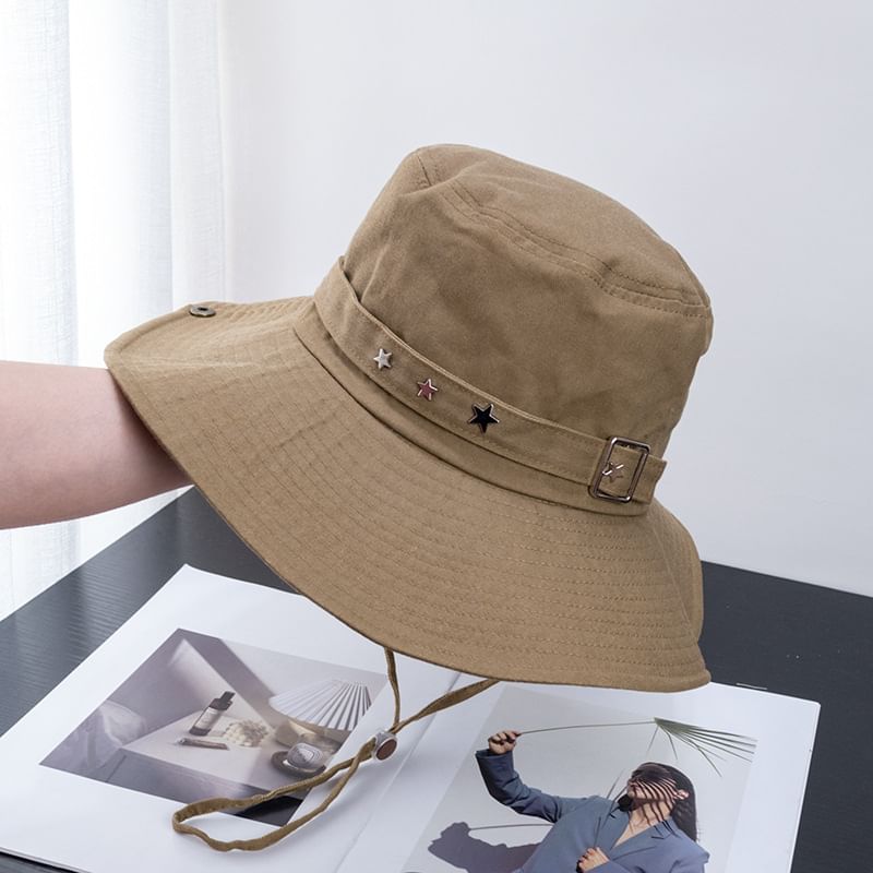 Hat Buckled Plain Bucket