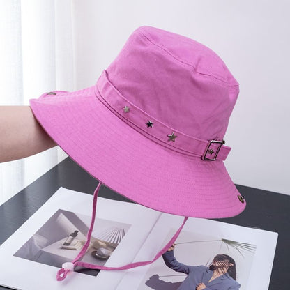 Hat Buckled Plain Bucket