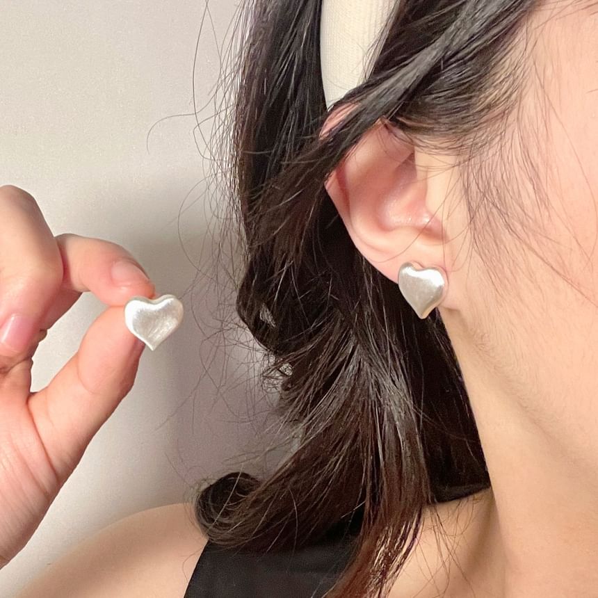 Alloy Earring Stud Heart