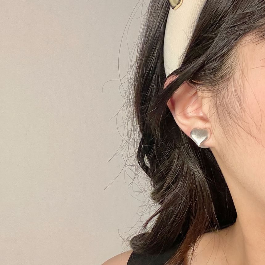 Alloy Earring Stud Heart