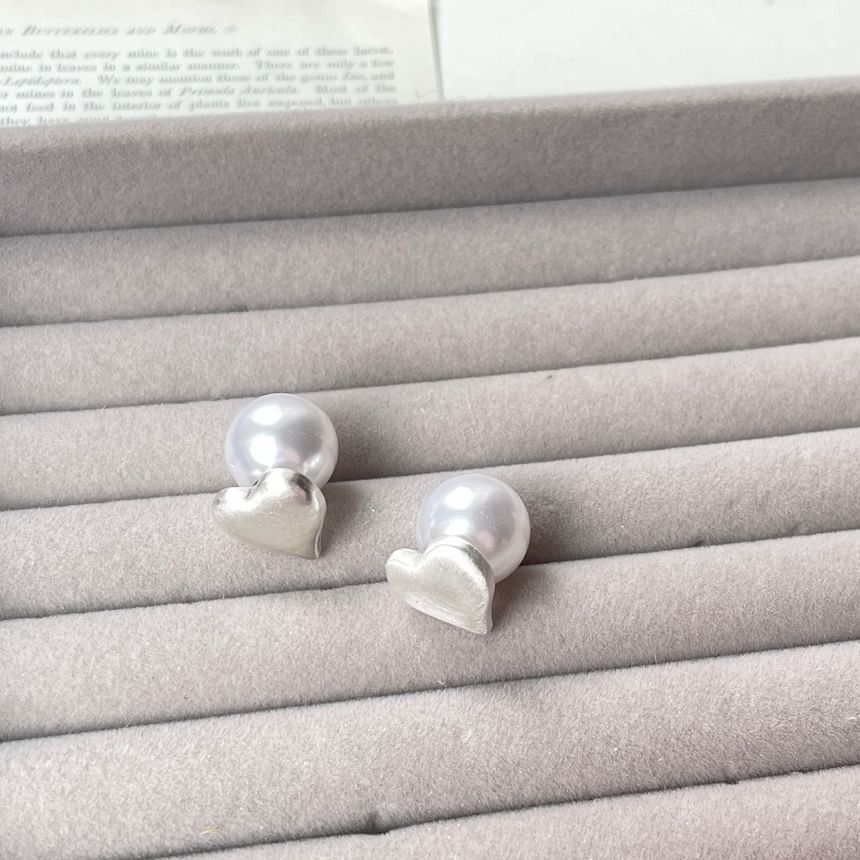 Alloy Earring Stud Heart