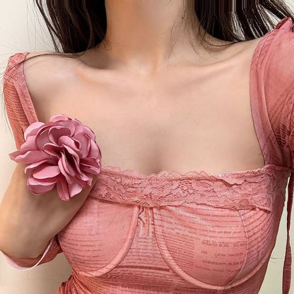 Floral Open Ring Fabric