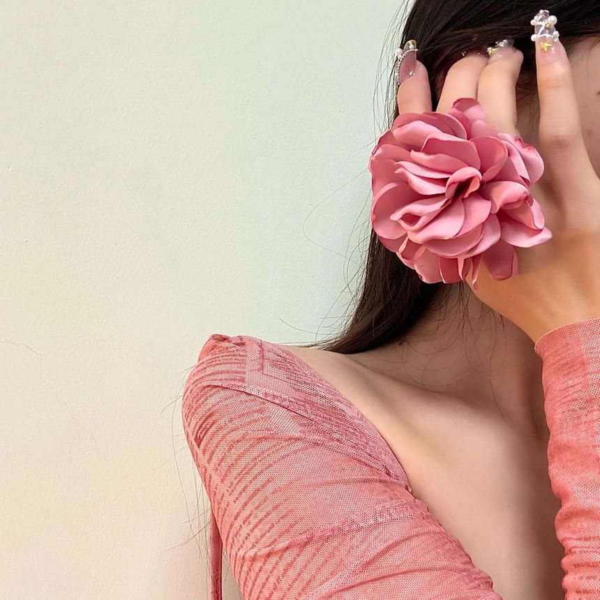 Floral Open Ring Fabric