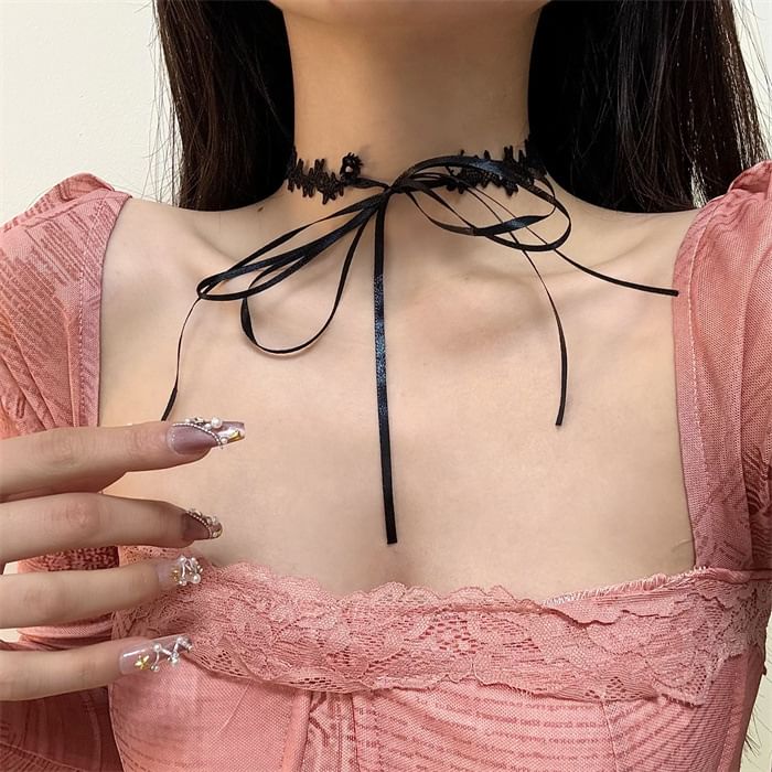 Choker Rose Fabric