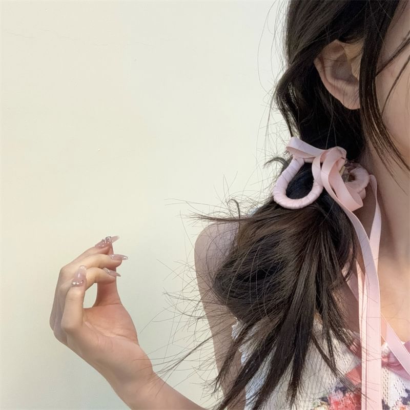 Ribbon Heart Clamp Hair